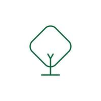 Tree Vector Line Icon. Tree symbol vector sign