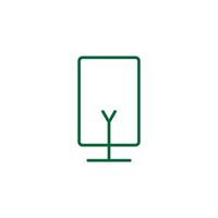 Tree Vector Line Icon. Tree symbol vector sign