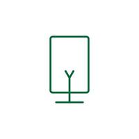 Tree Vector Line Icon. Tree symbol vector sign