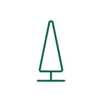 Tree Vector Line Icon. Tree symbol vector sign