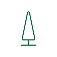 Tree Vector Line Icon. Tree symbol vector sign