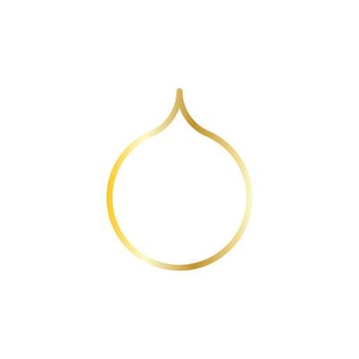 arabic window on gold. Mosque frame vector illustration