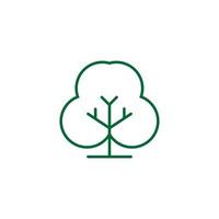 Tree Vector Line Icon. Tree symbol vector sign