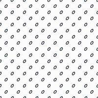 Small circle shape design with blue color stroke on white seamless pattern background. vector
