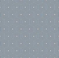 Abstract modern color hexagon lines geometric shape seamless retro pattern background. vector