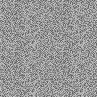 Abstract modern black and white reaction - diffusion or turing pattern background. vector