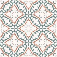 Ethnic Morocco color mosaic tile geometric small triangle shape seamless pattern background. Use for fabric, textile, interior decoration elements, upholstery, wrapping. vector