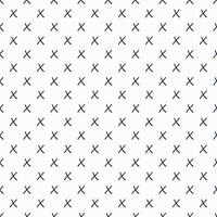 Deep blue color x cross sign seamless pattern on white background. vector