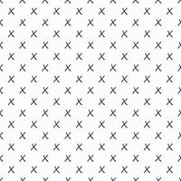 Deep blue color x cross sign seamless pattern on white background. vector