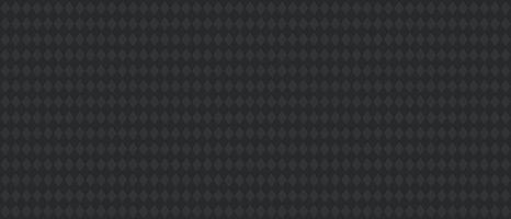 Panorama modern black metallic color rhombus diamond seamless pattern and dimensional texture background. vector