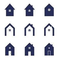 set of house logo illustration design vector. House, real estate, property symbol vector illustration design.