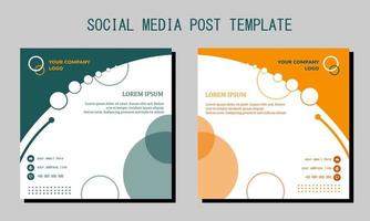 Social media template vector art, illustration and text. Simple and Elegant Design