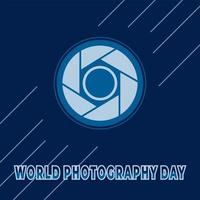 world photography day, perfect design, vector illustration and text