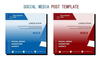 Social media template vector art, illustration and text. Simple and Elegant Design