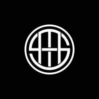 diseño de icono de logotipo de letra sem sem vector