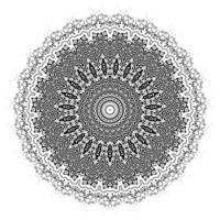 Mandala oriental pattern round elements vector