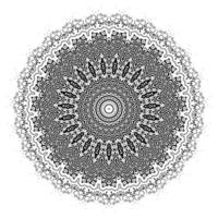 Mandala oriental pattern round elements vector