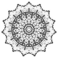 Mandala oriental pattern round elements vector