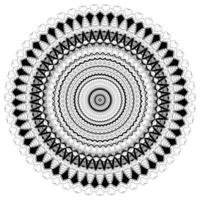 Mandala oriental pattern round elements vector