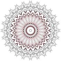 Mandala oriental pattern round elements vector
