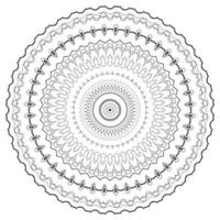 Mandala oriental pattern round elements vector