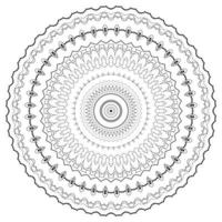 Mandala oriental pattern round elements vector