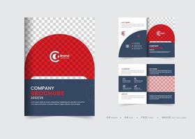 Company profile brochure template, multipage brochure design layout, template layout design for modern business brochure free vector