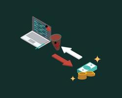 El programa Bug Bounty es una oferta para que los piratas informáticos o los desarrolladores reciban una compensación por informar errores, vulnerabilidades y vulnerabilidades de seguridad. vector