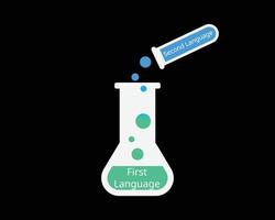 comparison of First Language and Second Language vector