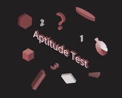 example of aptitude test as a tool to determine candidate's cognitive ability or personality vector