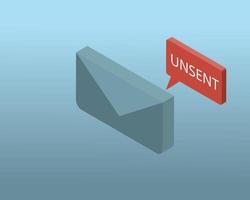 recall email or unsent email to bring back the message before the receiver open the message in the email vector