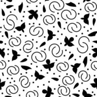 Pattern of Small Motifs, Dots and Curve Lines vector