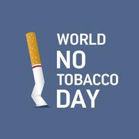 Vector illustration on the theme of World no tobacco day