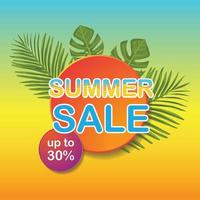 Summer sale off poster template for social media