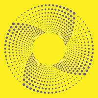 Abstract monochrome background. Optical art. Design spiral dots backdrop. Optical illusion. vector