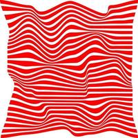 Optical art abstract red background. Modern design, graphic texture. Optical illusion. vector