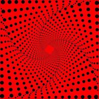 Abstract background, modern hipster futuristic graphic. Red background with black dots. Vector abstract background, texture design, pattern.