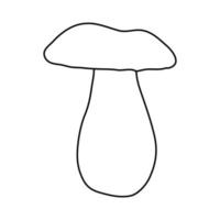 Mushroom Doodle Icon. Hand drawn sketch. vector
