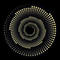 Abstract monochrome background. Optical art. Design spiral dots backdrop.