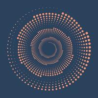 Abstract background. Optical art pattern. Design spiral dots backdrop. Optical illusion shape. vector