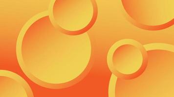 Modern abstract geometric yellow circles vector background