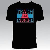 Teacher Tee Design vector