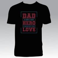 diseño de camiseta de padre vector