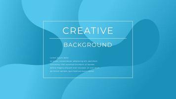Modern abstract wave blue dynamic vector background