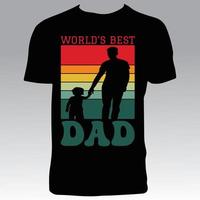 diseño de camiseta de papá vector