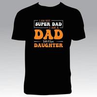 diseño de camiseta de padre vector