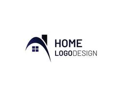 plantilla de diseño de logotipo de casa abstracta: diseño de logotipo inteligente de casa creativa vector