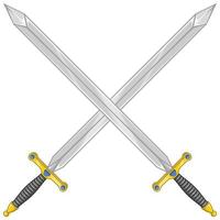 Medieval sword vector design