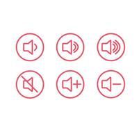 Flat Sound Volume Icon vector