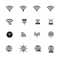 Wireless wifi and www vector